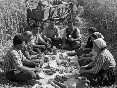 Tarlada Yemek molası